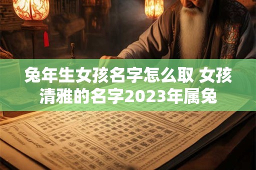 兔年生女孩名字怎么取 女孩清雅的名字2023年属兔
