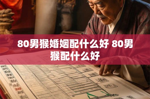 80男猴婚姻配什么好 80男猴配什么好