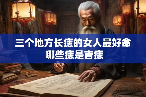 三个地方长痣的女人最好命 哪些痣是吉痣