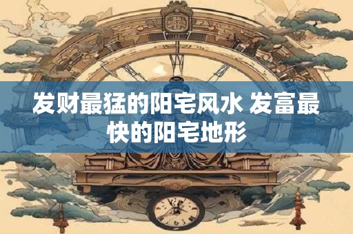 发财最猛的阳宅风水 发富最快的阳宅地形