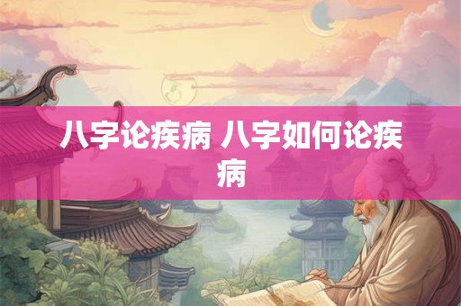 八字论疾病 八字如何论疾病