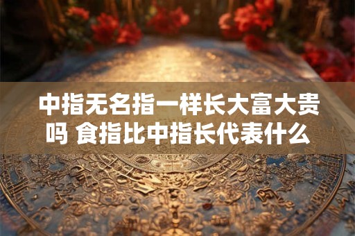 中指无名指一样长大富大贵吗 食指比中指长代表什么