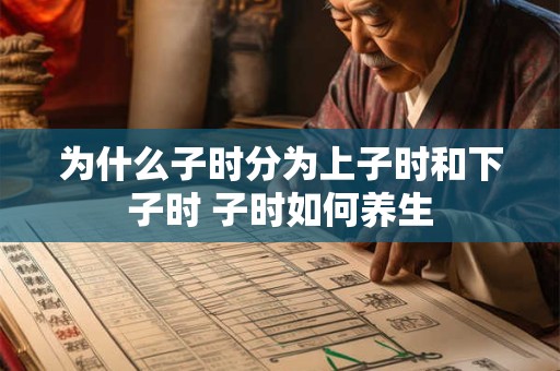 为什么子时分为上子时和下子时 子时如何养生