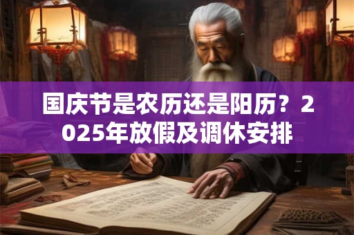 国庆节是农历还是阳历？2025年放假及调休安排