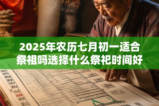 2025年农历七月初一适合祭祖吗选择什么祭祀时间好？