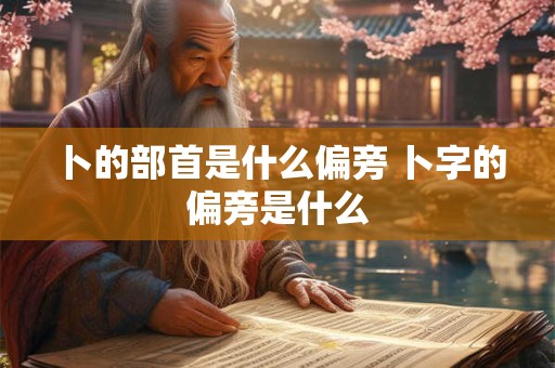 卜的部首是什么偏旁 卜字的偏旁是什么