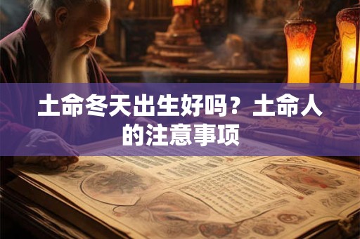 土命冬天出生好吗？土命人的注意事项