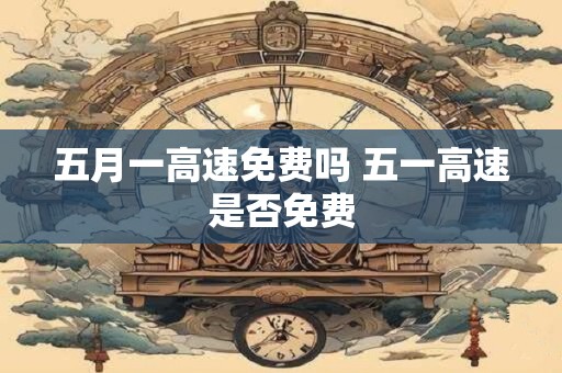 五月一高速免费吗 五一高速是否免费