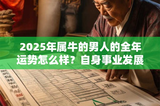 2026年属牛的男人的全年运势怎么样？自身事业发展如何