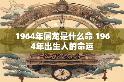 1964年属龙是什么命 1964年出生人的命运