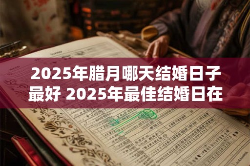 2025年腊月哪天结婚日子最好 2025年最佳结婚日在哪个农历腊月