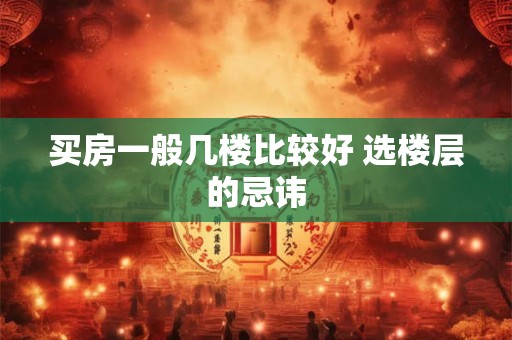 买房一般几楼比较好 选楼层的忌讳