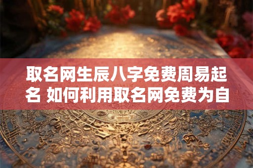 取名网生辰八字免费周易起名 如何利用取名网免费为自己的生辰八字起名