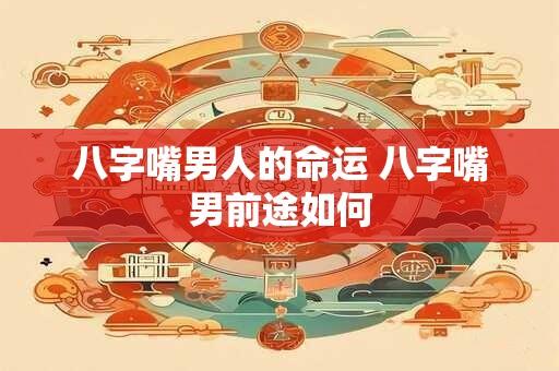 八字嘴男人的命运 八字嘴男前途如何