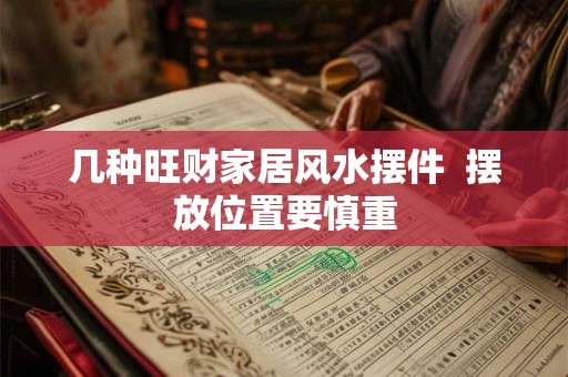 几种旺财家居风水摆件  摆放位置要慎重