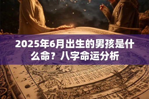 2025年6月出生的男孩是什么命?八字命运分析 2025年6月出生的男孩是什么命?八字命运分析