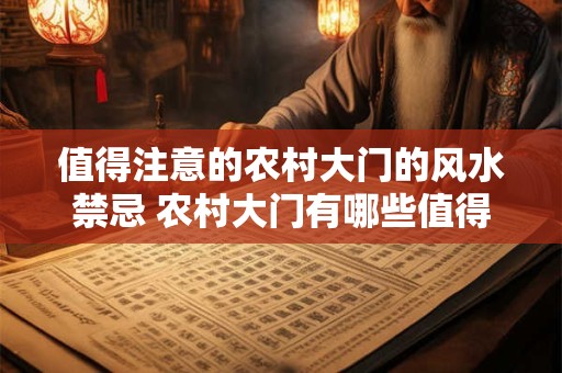 值得注意的农村大门的风水禁忌 农村大门有哪些值得注意的风水禁忌