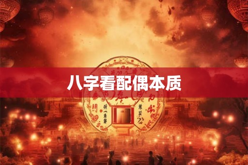 八字看配偶本质