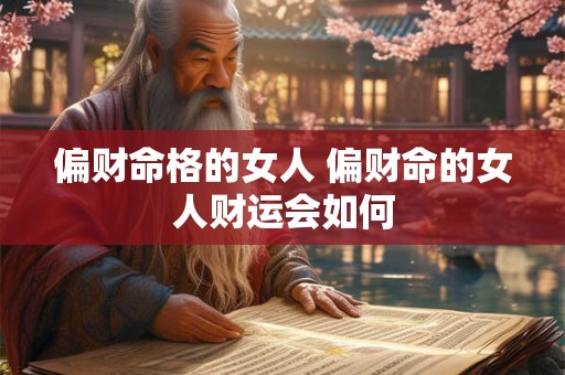 偏财命格的女人 偏财命的女人财运会如何