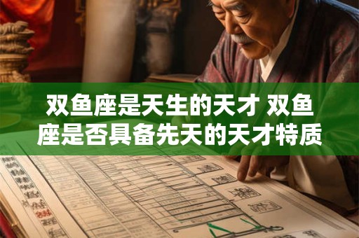 双鱼座是天生的天才 双鱼座是否具备先天的天才特质