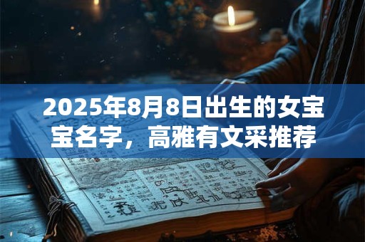 2025年8月8日出生的女宝宝名字，高雅有文采推荐