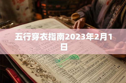 五行穿衣指南2023年2月1日