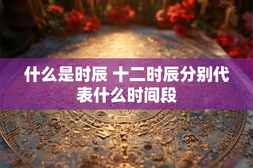 什么是时辰 十二时辰分别代表什么时间段 什么是时辰 十二时辰分别代表什么时间段