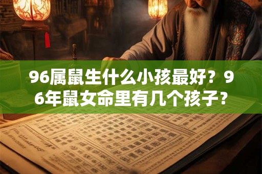 96属鼠生什么小孩最好？96年鼠女命里有几个孩子？