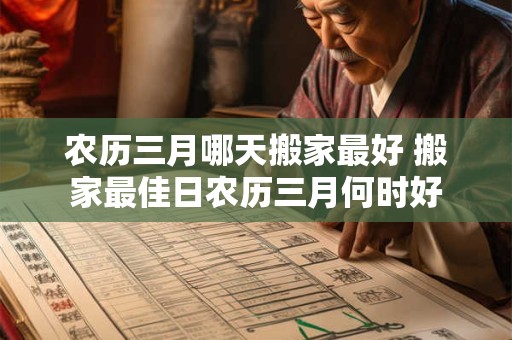 农历三月哪天搬家最好 搬家最佳日农历三月何时好