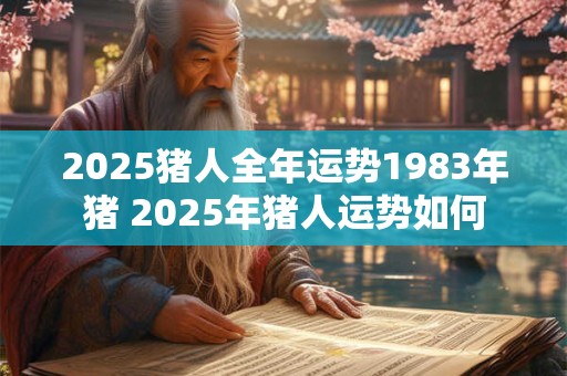2025猪人全年运势1983年猪 2025年猪人运势如何 2025猪人全年运势1983年猪 2025年猪人运势如何