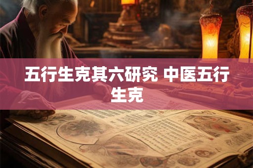 五行生克其六研究 中医五行生克