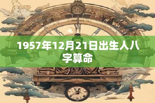 1957年12月21日出生人八字算命 1957年12月21日出生人八字算命