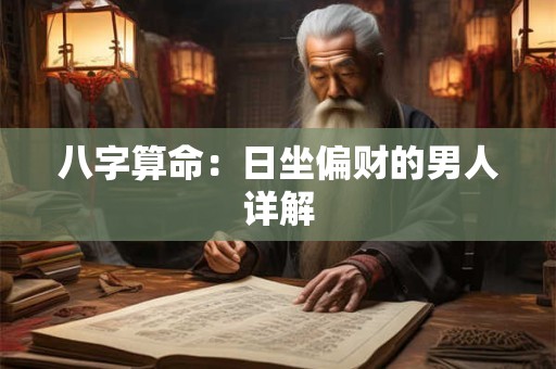八字算命：日坐偏财的男人详解