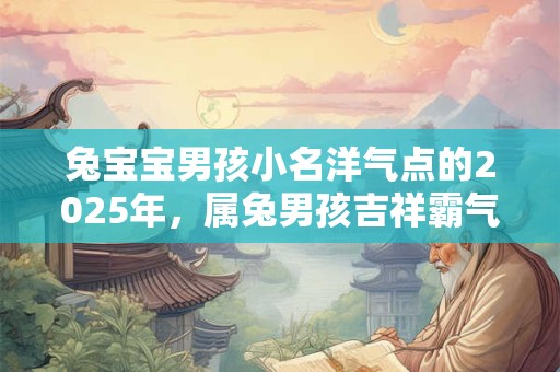 兔宝宝男孩小名洋气点的2025年，属兔男孩吉祥霸气的名字
