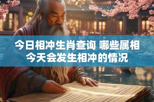 今日相冲生肖查询 哪些属相今天会发生相冲的情况
