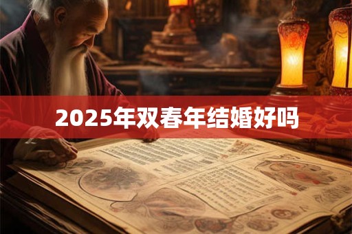2025年双春年结婚好吗