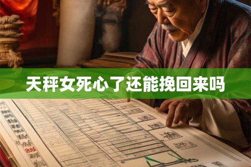 天秤女死心了还能挽回来吗
