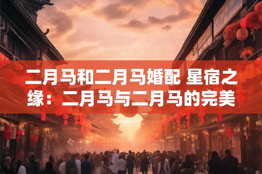 二月马和二月马婚配 星宿之缘：二月马与二月马的完美婚配
