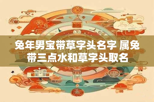 兔年男宝带草字头名字 属兔带三点水和草字头取名