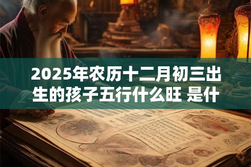 2025年农历十二月初三出生的孩子五行什么旺 是什么命 2025年农历十二月初三出生的孩子五行什么旺 是什么命