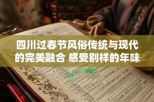 四川过春节风俗传统与现代的完美融合 感受别样的年味！