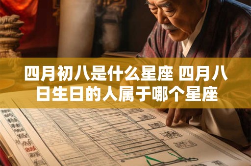 四月初八是什么星座 四月八日生日的人属于哪个星座