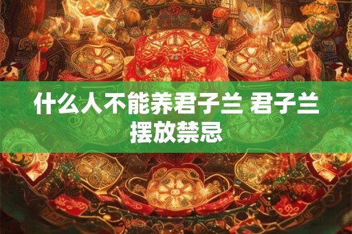 什么人不能养君子兰 君子兰摆放禁忌