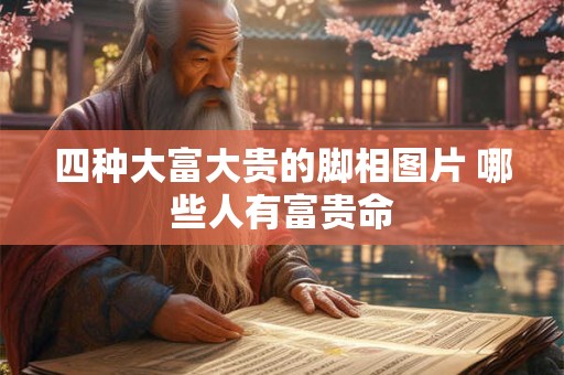 四种大富大贵的脚相图片 哪些人有富贵命
