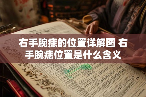 右手腕痣的位置详解图 右手腕痣位置是什么含义