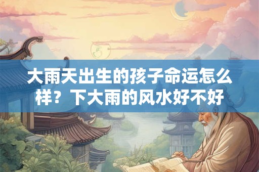 大雨天出生的孩子命运怎么样？下大雨的风水好不好