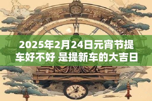 2025年2月24日元宵节提车好不好 是提新车的大吉日子吗