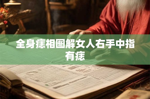 全身痣相图解女人右手中指有痣