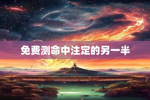 免费测命中注定的另一半