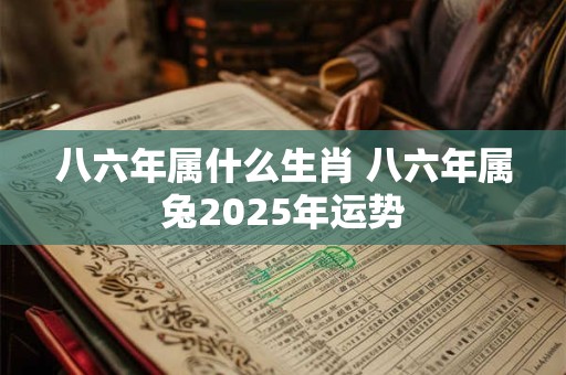 八六年属什么生肖 八六年属兔2025年运势